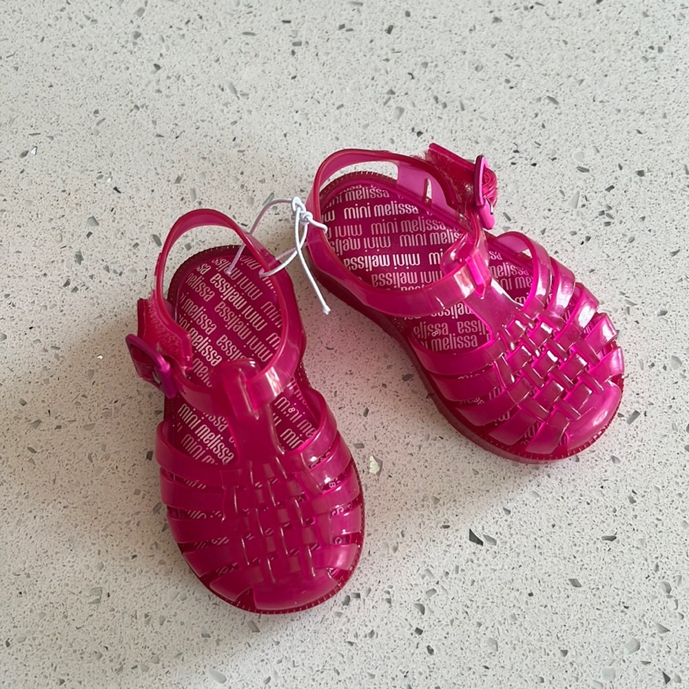 SALE💗NWOT 💗Pink MiniMelissa jelly sandals - Picture 3 of 4